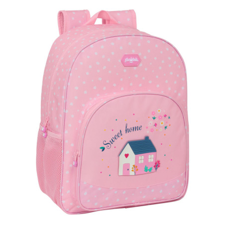 School Bag Glow Lab Sweet home Pink 33 x 42 x 14 cm