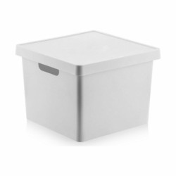 Storage Box with Lid Confortime 17 L With lid Squared (6 Units)