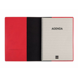 Diary Finocam Duoband 2024 Red A5 15,5 x 21,2 cm