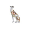 Decorative Figure DKD Home Decor 15 x 8 x 25 cm Orange White Leopard Colonial