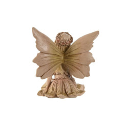 Decorative Figure Home ESPRIT Brown Fairy 14 x 12 x 15,5 cm (2 Units)