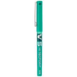 Liquid ink pen Pilot V-5 Hi-Tecpoint Green 0,3 mm (12 Units)