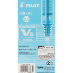 Liquid ink pen Pilot V-5 Hi-Tecpoint Light Blue 0,3 mm (12 Units)