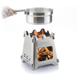 Collapsible Steel Camping Stove Flamet InnovaGoods