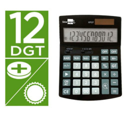 Calculator Liderpapel XF27 Black Plastic