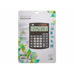 Calculator Liderpapel XF27 Black Plastic