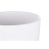 Set of pots Ø 22 cm Ø 28 cm 2 Pieces White Clay