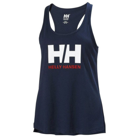 Women's Sleeveless T-shirt LOGO SINGLET 33838 Helly Hansen 597 Navy Blue