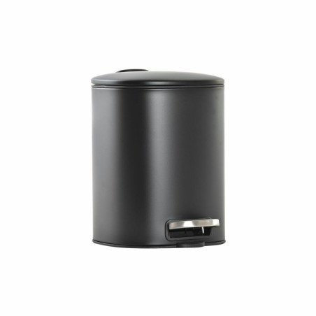 Rubbish Bin DKD Home Decor Matt 25,2 x 20 x 27 cm Black Metal 5 L Loft