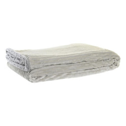 Blanket DKD Home Decor 130 x 170 x 2 cm Light grey Moutain