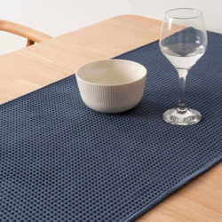 Table Runner Belum Waffle Grey 45 x 140 cm