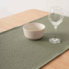 Table Runner Belum Waffle Green 45 x 140 cm