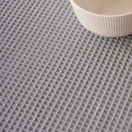 Table Runner Belum Waffle Grey 45 x 140 cm