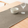 Table Runner Belum Waffle Walnut 45 x 140 cm