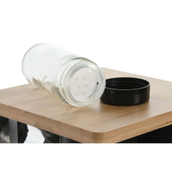 Bamboo Spice Rack Home ESPRIT 20 x 20 x 28 cm