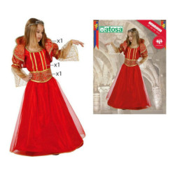 Costume for Children DISFRAZ REINA ROJO 5-6 96412 5-6 Years Queen Red (3 Pieces)