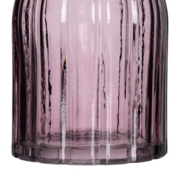 Vase Light mauve Crystal 12 x 12 x 30 cm