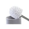 Toilet Brush DKD Home Decor Grey Pink Silver Light Pink Metal Aluminium Dolomite Urban 9,8 x 9,8 x 39 cm (2 Units)