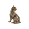 Decorative Figure Home ESPRIT Multicolour Cat Mediterranean 11 x 10 x 16 cm (2 Units)