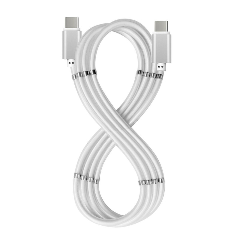 Cable USB C Celly USBCUSBCMAGWH White 1 m