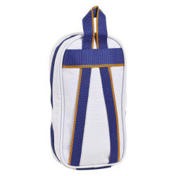 Backpack Pencil Case Real Madrid C.F. 1 Blue White 12 x 23 x 5 cm (33 Pieces)