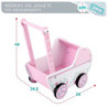 Doll Stroller Woomax Pink 39 x 46 x 26,5 cm