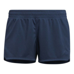 Sports Shorts for Women Adidas Knit Pacer 3 Stripes Dark blue Lady