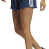 Sports Shorts for Women Adidas Knit Pacer 3 Stripes Dark blue Lady