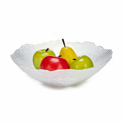 Bowl Infinity Transparent Crystal 31 x 8,3 x 31 cm (4 Units)