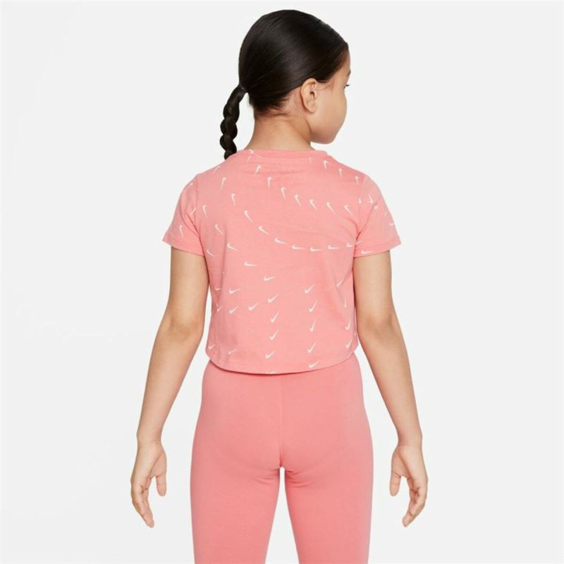 Child's Short Sleeve T-Shirt Nike Sportswear Salmon