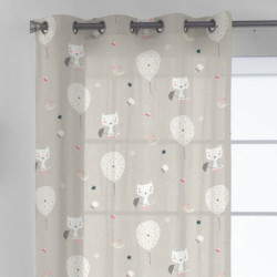 Curtain Haciendo el Indio Cats and Ballons (140 x 260 cm)