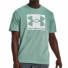 Men’s Short Sleeve T-Shirt Under Armour Camo Boxed Logo Aquamarine