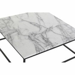 Centre Table DKD Home Decor White Black Metal MDF Wood 80 x 80 x 34 cm