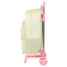 School Rucksack with Wheels Glow Lab Magic flow Beige 30 x 46 x 14 cm