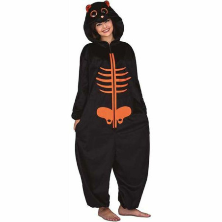 Costume for Adults My Other Me Big Eyes Orange Skeleton