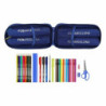 Backpack Pencil Case F.C. Barcelona Blue 12 x 23 x 5 cm (33 Pieces)