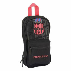 Backpack Pencil Case F.C. Barcelona Black 12 x 23 x 5 cm (33 Pieces)