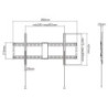 Wall Bracket GEMBIRD WM-90F-01 43" 90"