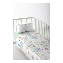 Cot Flat Sheet Cool Kids Jungle 120 x 180 cm