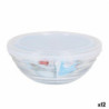 Round Lunch Box with Lid Duralex FreshBox Transparent Ø 14 cm (12 Units)