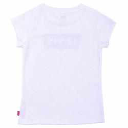 Child's Short Sleeve T-Shirt Levi's Batwing B White