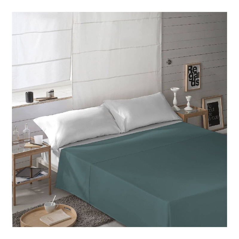 Top sheet Naturals Green 210 x 270 cm (Double)