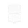 Box with compartments Transparent Plastic 21,5 x 8 x 14,6 cm (12 Units)