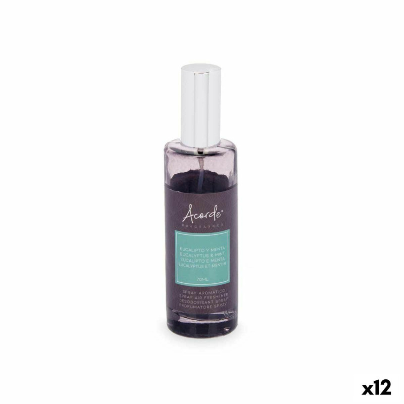 Air Freshener Spray Eucalyptus Mint 70 ml (12 Units)