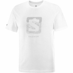 Short-sleeve Sports T-shirt Salomon  Outlife Logo White