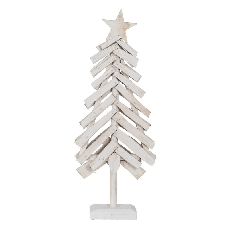 Christmas Tree White Paolownia wood Tree 34 x 11 x 90 cm