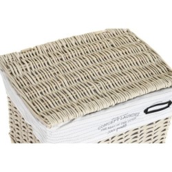 Set of Baskets DKD Home Decor Beige wicker 44 x 34 x 56 cm (5 Pieces)