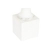 Planter Home ESPRIT White Fibreglass Face 35 x 35 x 93 cm