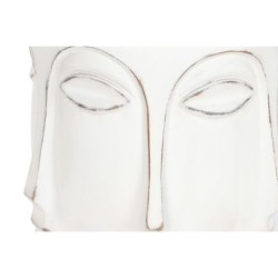 Planter Home ESPRIT White Fibreglass Face 35 x 35 x 93 cm