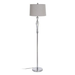 Floor Lamp Silver 38 x 38 x 156 cm